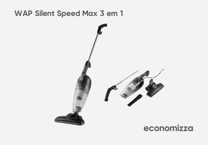 aspirador de pó vertical WAP Silent Speed Max 3 em 1